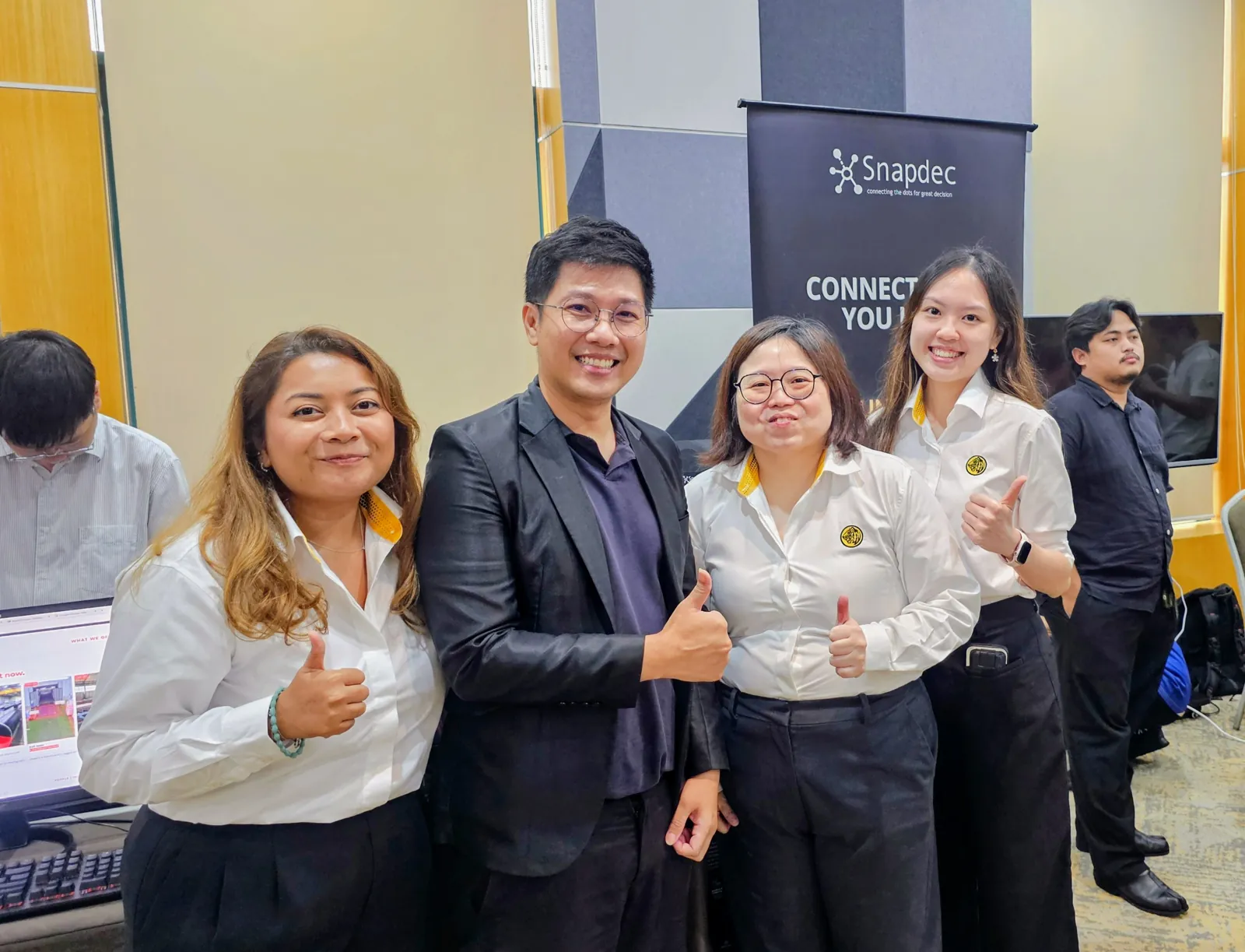 The Snapdec team with friends from Maybank at the New Economy Forum, Wisma FMM