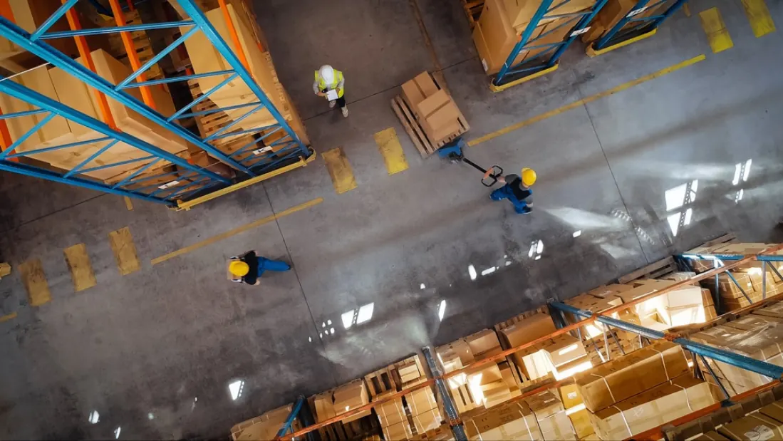 Receiving, put-away and picking on the floor, each movement logged against lot and expiry for Halal, MeSTI and GMP traceability.
